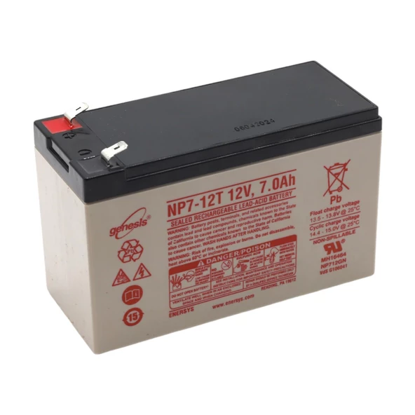 ENERSYS GENESİS NP7-12T 12V 7AH BAKIMSIZ KURU TİP AGM VRLA AKÜ - 2