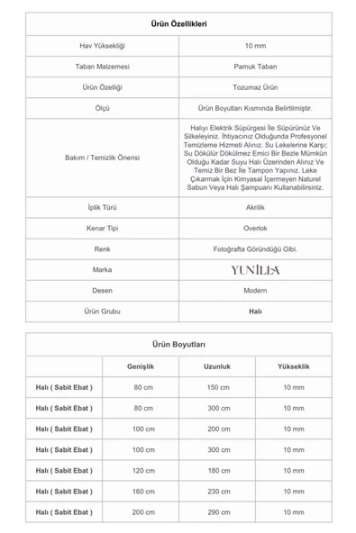 YUNİLLA Lenon Halı-13402 - 5