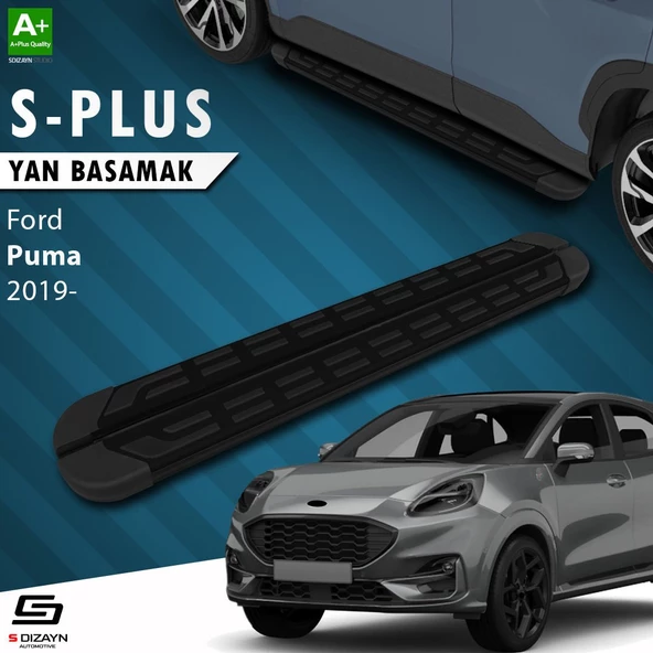 S-Dizayn Ford Puma S-Plus Siyah Yan Basamak 173 Cm Etekli 2019 Üzeri