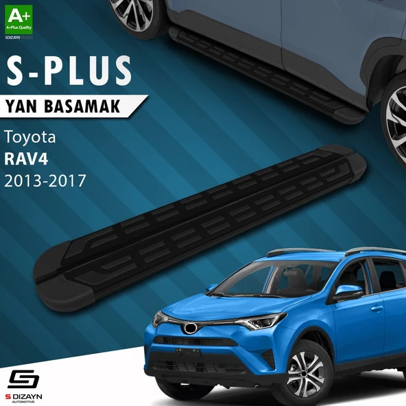 S-Dizayn Toyota Rav 4 4 S-Plus Siyah Yan Basamak 173 Cm Etekli 2013-2017