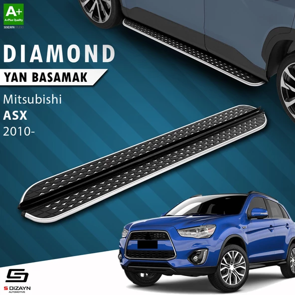 S-Dizayn Mitsubishi ASX Diamond Krom Yan Basamak 183 Cm 2010 Üzeri