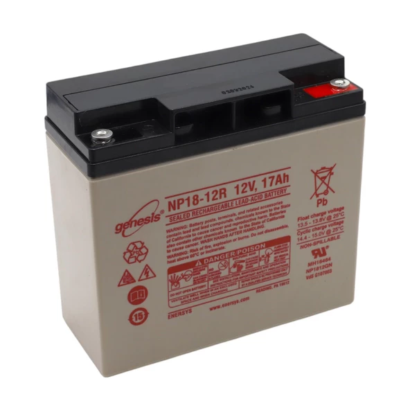 ENERSYS GENESİS NP18-12R 12V 17AH BAKIMSIZ KURU TİP AGM VRLA AKÜ - 2