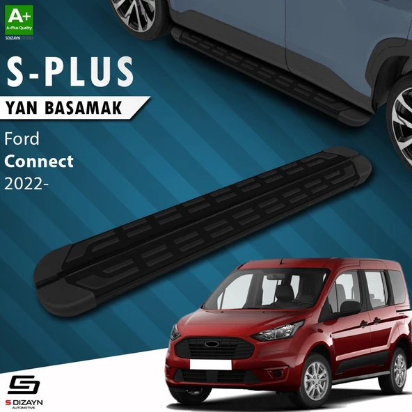 S-Dizayn Ford Ford Connect 3 S-Plus Siyah Yan Basamak 193 Cm 2023 Üzeri