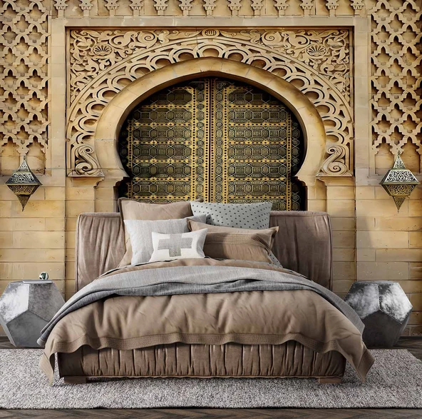 Tarihi Cami Kapısı Duvar Kağıdı - Resim 2