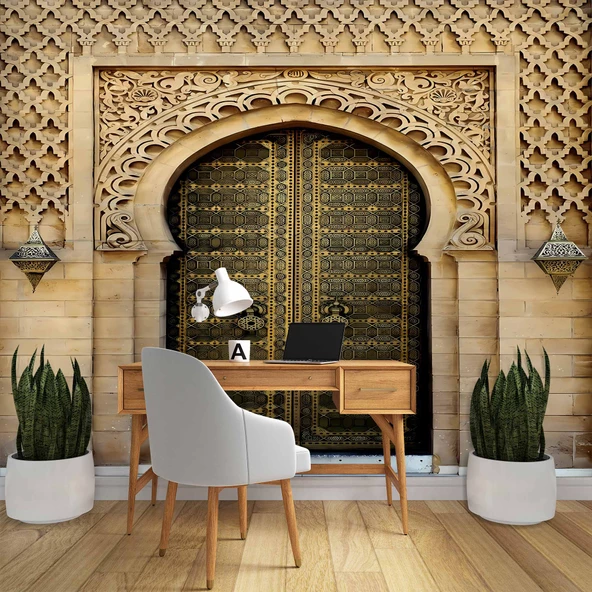 Tarihi Cami Kapısı Duvar Kağıdı - Resim 4