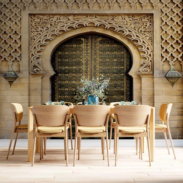 Tarihi Cami Kapısı Duvar Kağıdı - Resim 5