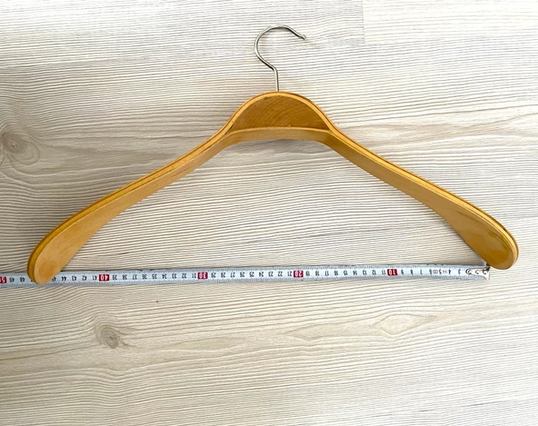 6 ADET AHŞAP ASKI 1. KALİTE ELBİSE ASKISI - 2