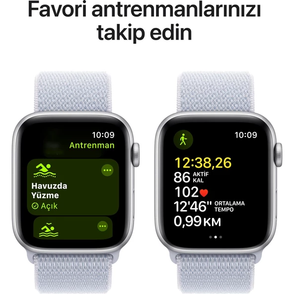 Apple Watch Se Gps 40MM Silver Aluminium Case With Blue Cloud Sport Loop - 6
