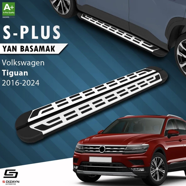 S-Dizayn VW Tiguan 2 S-Plus Gri Yan Basamak 173 Cm Etekli 2016-2024