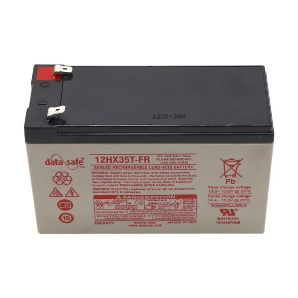 ENERSYS DATASAFE 12V HX35T-FR 10 YIL ÖMÜR BEKLENTİLİ BAKIMSIZ KURU TİP AGM VRLA AKÜ - 4