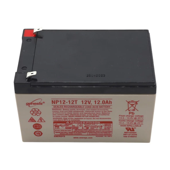 ENERSYS GENESİS NP12-12T 12V 12AH BAKIMSIZ KURU TİP AGM VRLA AKÜ - 4