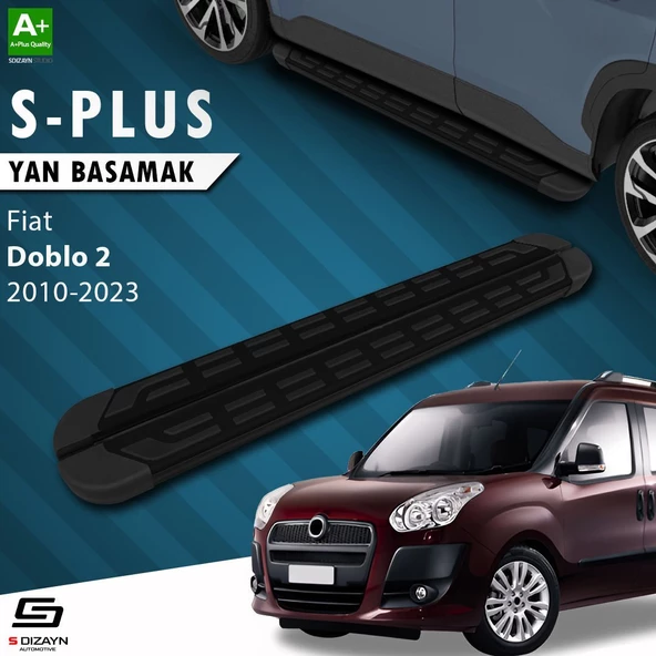 S-Dizayn Fiat Doblo 2 S-Plus Siyah Yan Basamak 193 Cm 2010-2022