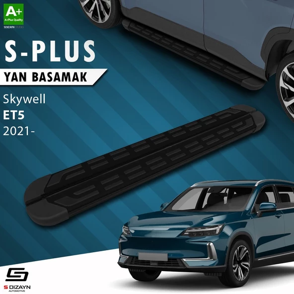 S-Dizayn Skywell ET5 S-Plus Siyah Yan Basamak 193 Cm Etekli 2021 Üzeri
