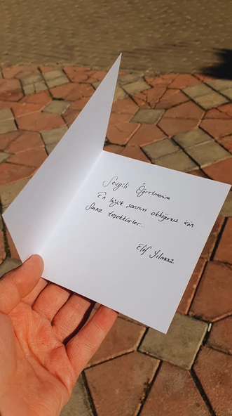 Öğretmenler Günü Tebrik Kartı - Not Kartı -Özel gün 24 Kasım 2Adet - 6