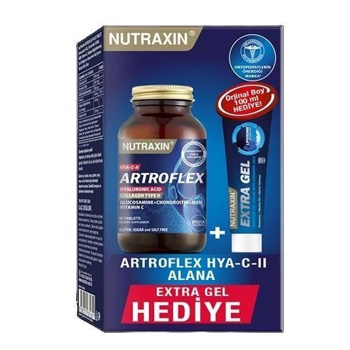 Nutraxin Artroflex Hya-C-II 90 Tablet + Extra Gel 100 ml Hediyeli 8680512635802 ürün görseli