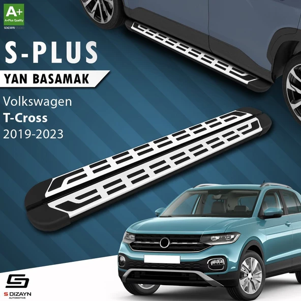 S-Dizayn VW T-Cross S-Plus Gri Yan Basamak 173 Cm Etekli 2019-2023