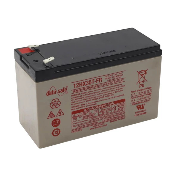ENERSYS DATASAFE 12V HX35T-FR 10 YIL ÖMÜR BEKLENTİLİ BAKIMSIZ KURU TİP AGM VRLA AKÜ - 2