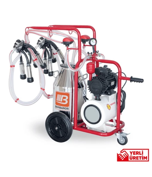 Bartech Universal Kuru Pompa Çift Süt Sağım Makinesi 40 Litre