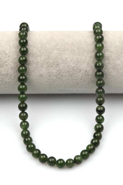 Rusya Yeşim Doğaltaş Dizi 8 mm Küre Kesim - Resim 2