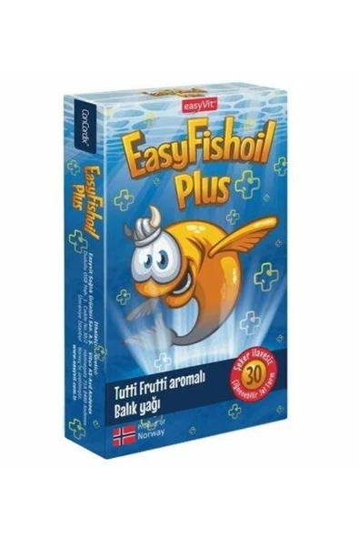 Easyvit Easyfishoil Plus Tutti Frutti Çiğnenebilir Jel Tablet