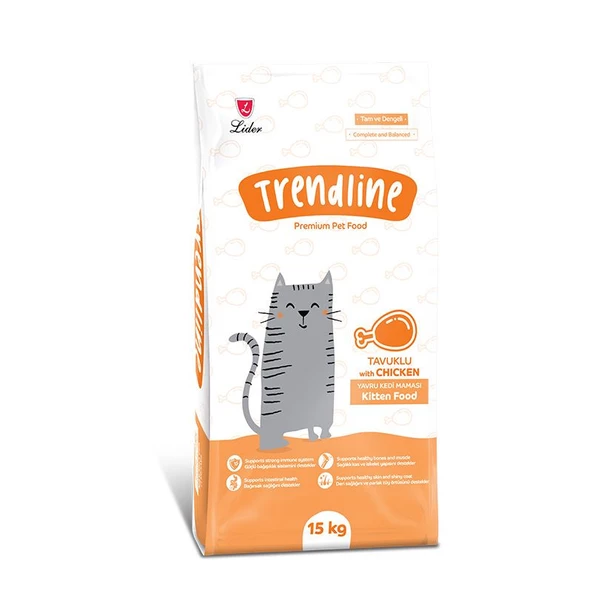 Trendline Kitten Tavuklu Yavru Kedi Maması 15 Kg - 2