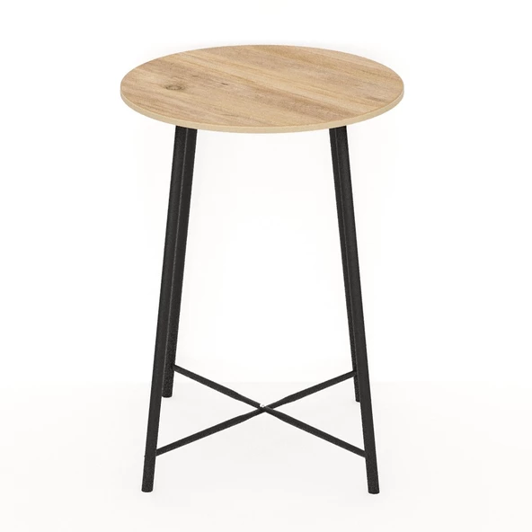 Eportatif Mutfak Oval 2 Kişilik Bar Yemek Masası Çam 1515 - 7