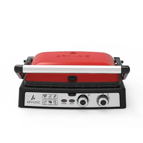 Aryıldız Multi Grill Tost Makinesi Kırmızı Ar256688 - 3