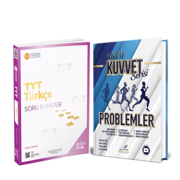Üç Dört Beş TYT Türkçe ve Aktif Ögrenme Problemler Soru Bankası 2 Kitap Set - 1