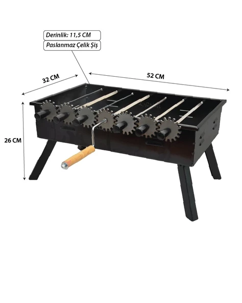 NURGAZ ÇEVİRMELİ KARA MANGAL - 2