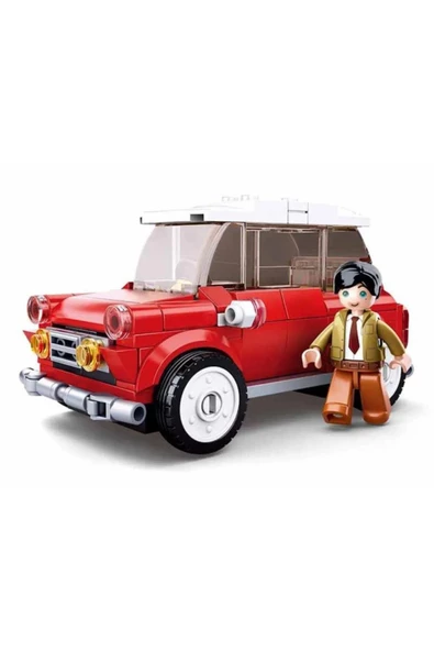 Model Bricks Kırmızı Retro Araba - 2