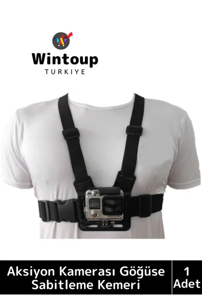 Premium Ayarlanabilir Spor Bisiklet Koşu Tırmanış Outdoor Aksiyon Kamerası Göğüse Sabitleme Kemeri ürün görseli