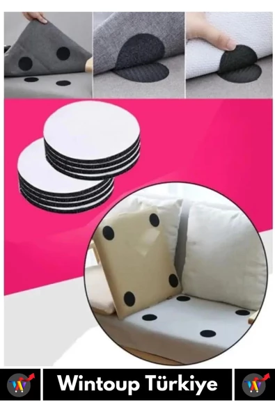 Özel Kendinden Yapışkanlı Yıkanabilir Tekrar Kullanılabilir Halı Kilim Kaydırmaz Cırt Bant 20 Adet - 3