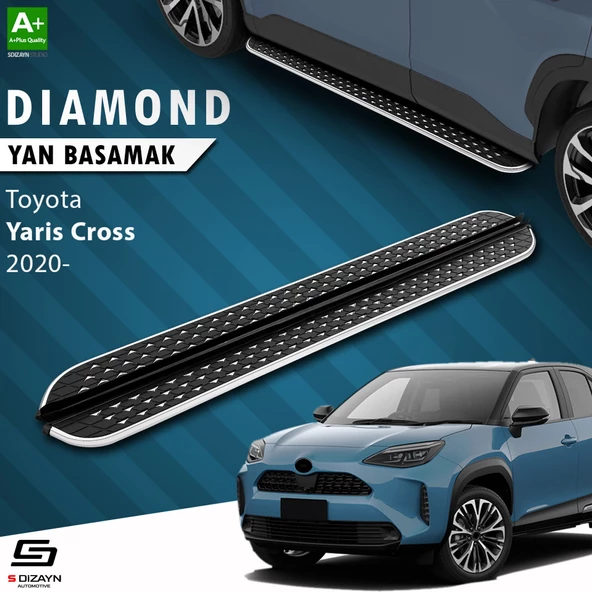 S-Dizayn Toyota Yaris Cross Diamond Krom Yan Basamak 183 Cm 2020 Üzeri