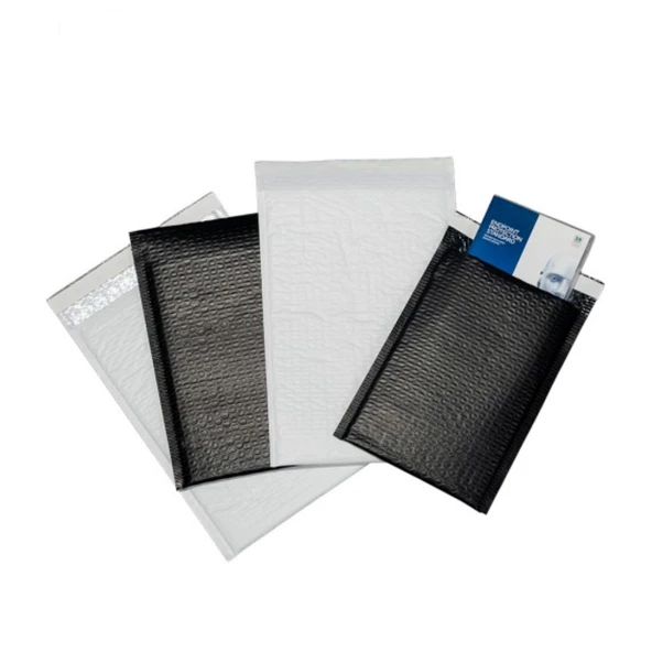 Beyaz Kağıt Kaplamalı Balonlu Patpat Torba Bantlı 17x25 +5 (100Adet) Baloncuklu Torba - Resim 5