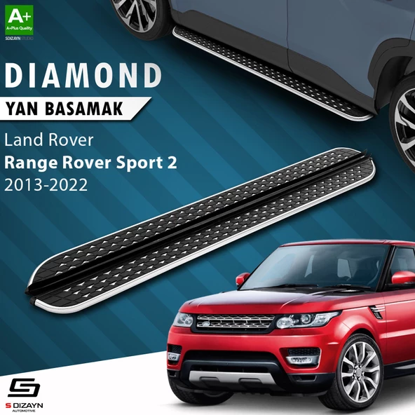 S-Dizayn Land Rover Range Rover Sport 2 Diamond Krom Yan Basamak 193 Cm 2013-2022