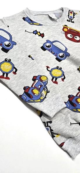 Arabalı Erkek Bebek Pijama Takım - 4
