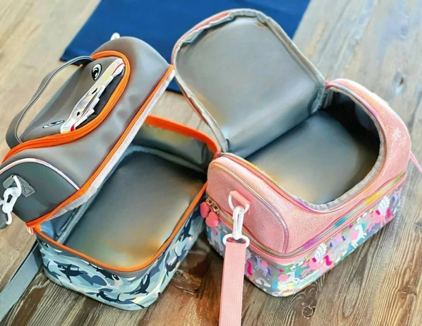 Vest Beslenme Çantası Çift Katlı Pembe Unicorn - 3