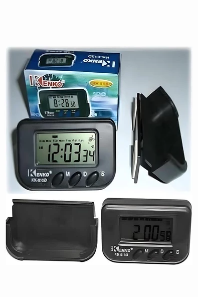 Masa Üstü Kronometre 1 Adet Kronometreli Sınav Ders Çalışma Saati Dijital Öğrendi Masa Saati Araba Saati Alarm Polis - 2