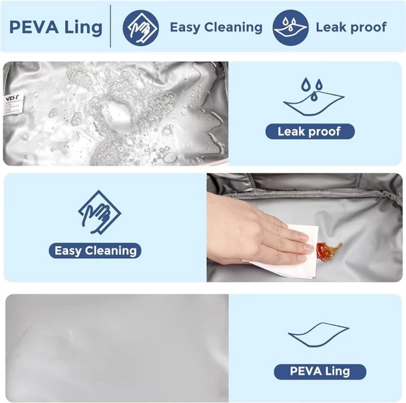 Vest Beslenme Çantası Çift Katlı Lacivert Dinozor - 4