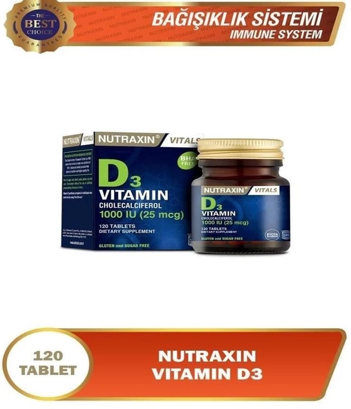 Nutraxin Vitamin D3 120 Tablet