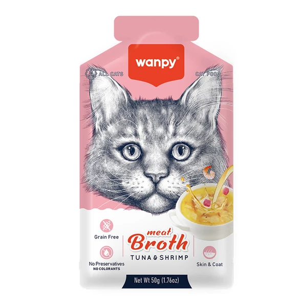 Wanpy Karidesli Ton Balıklı Kedi Çorbası 50 Gr