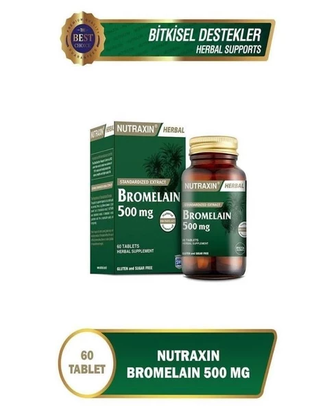 Nutraxin Bromelain 60 Kapsül