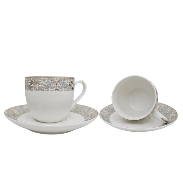 Sudedi Home Paçi Desenli 6 Kişilik Nescafe&Çay Fincan Takımı - 5