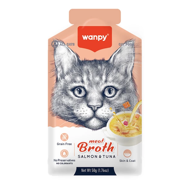 Wanpy Somonlu Ton Balıklı Kedi Çorbası 50 Gr