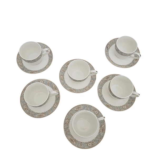 Sudedi Home Paçi Desenli 6 Kişilik Nescafe&Çay Fincan Takımı - 4