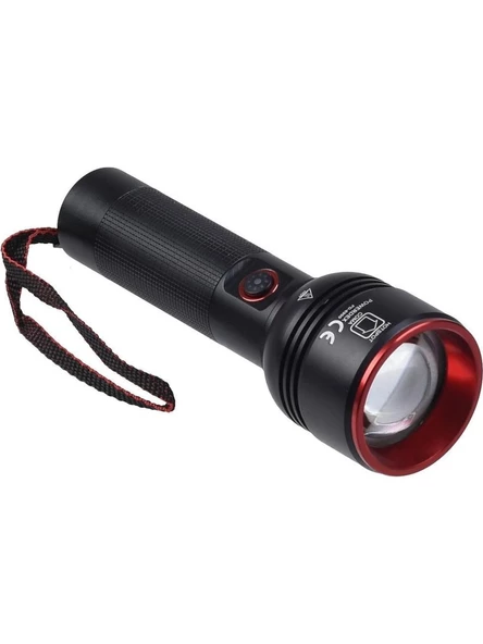 PD-6900 Profesyonel Şarjlı El Feneri, Avcı Feneri 2000 Lümen 20 Watt - 2