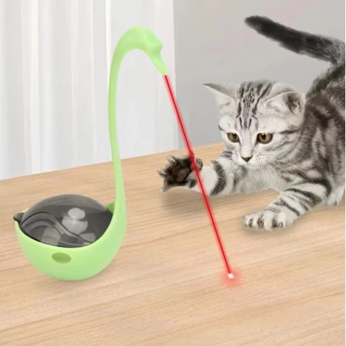 Periboia Kuğu Şeklinde Lazerli Kedi Oyuncağı - 4