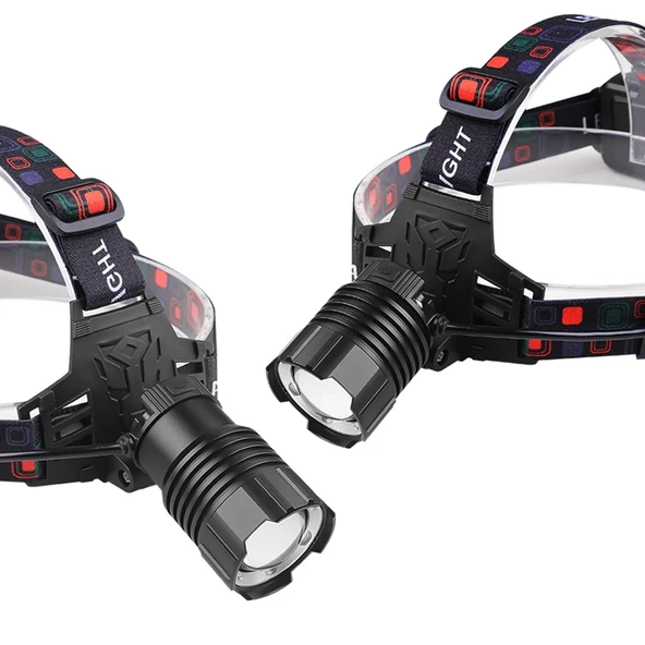 OR-T116 Şarjlı Kafa Lambası 30 Watt Profesyonel Kafa Feneri Tg LED Zoom Özellikli - 3
