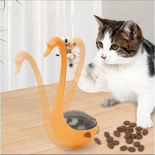 Periboia Kuğu Şeklinde Lazerli Kedi Oyuncağı - 2