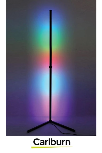 2 Metre Usb Giriş Alüminyum Gövde Metal Ayak Rgb Uzaktan Kumandalı Çubuk Led Aydınlatma - 3